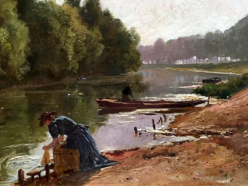 1842-Louis Tauzin - Le lavandaie di Bas-Meudon